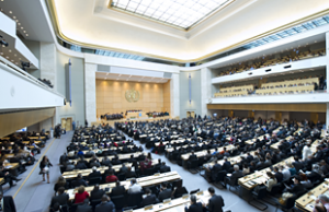 La 69.ª Asamblea Mundial de la Salud se reunió en Ginebra del 23 al 28 de mayo de 2016 / Fotografía: OMS/V. Martin
